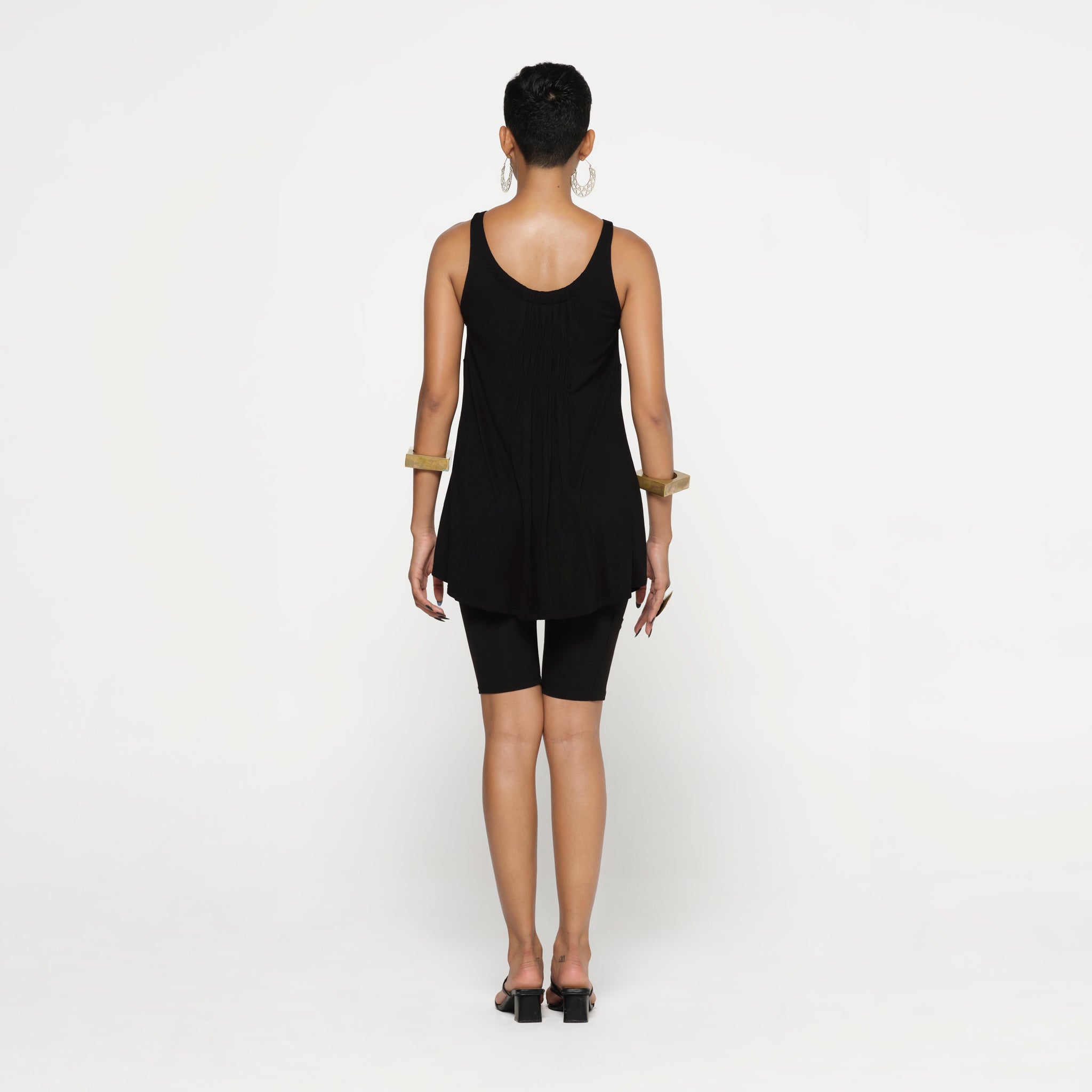 Zip Tank Black Bamboo Top