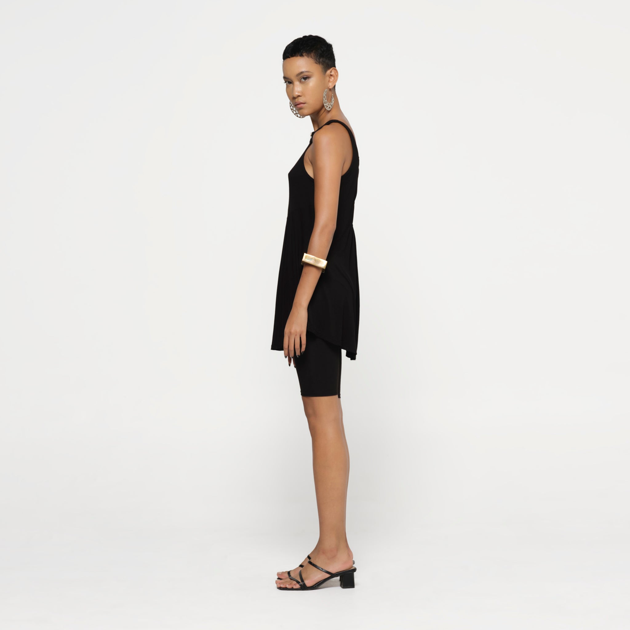 Zip Tank Black Bamboo Top