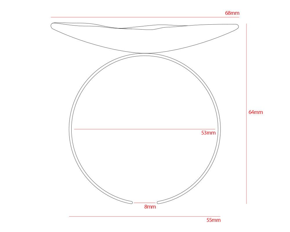 Big Circle Cuff Brass - eleven44