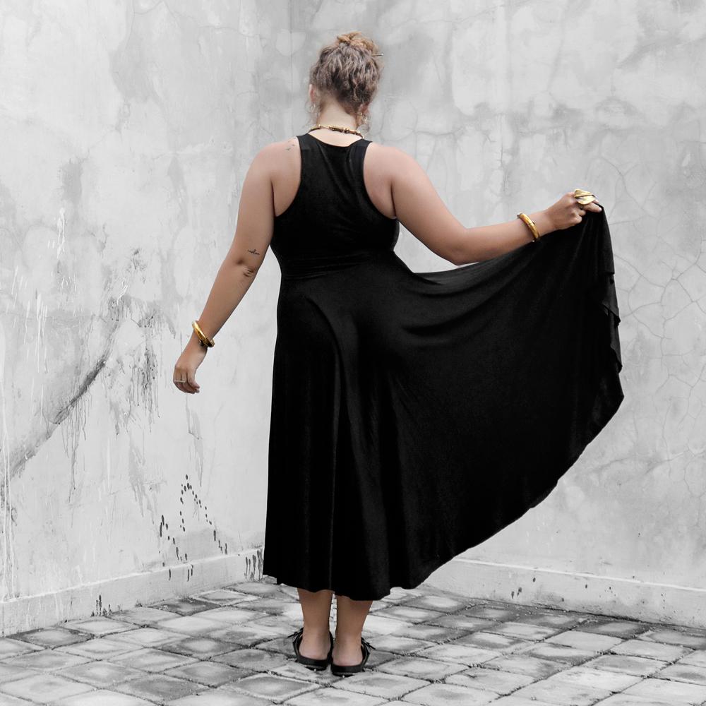 Black Bodice Dress Bamboo - eleven44