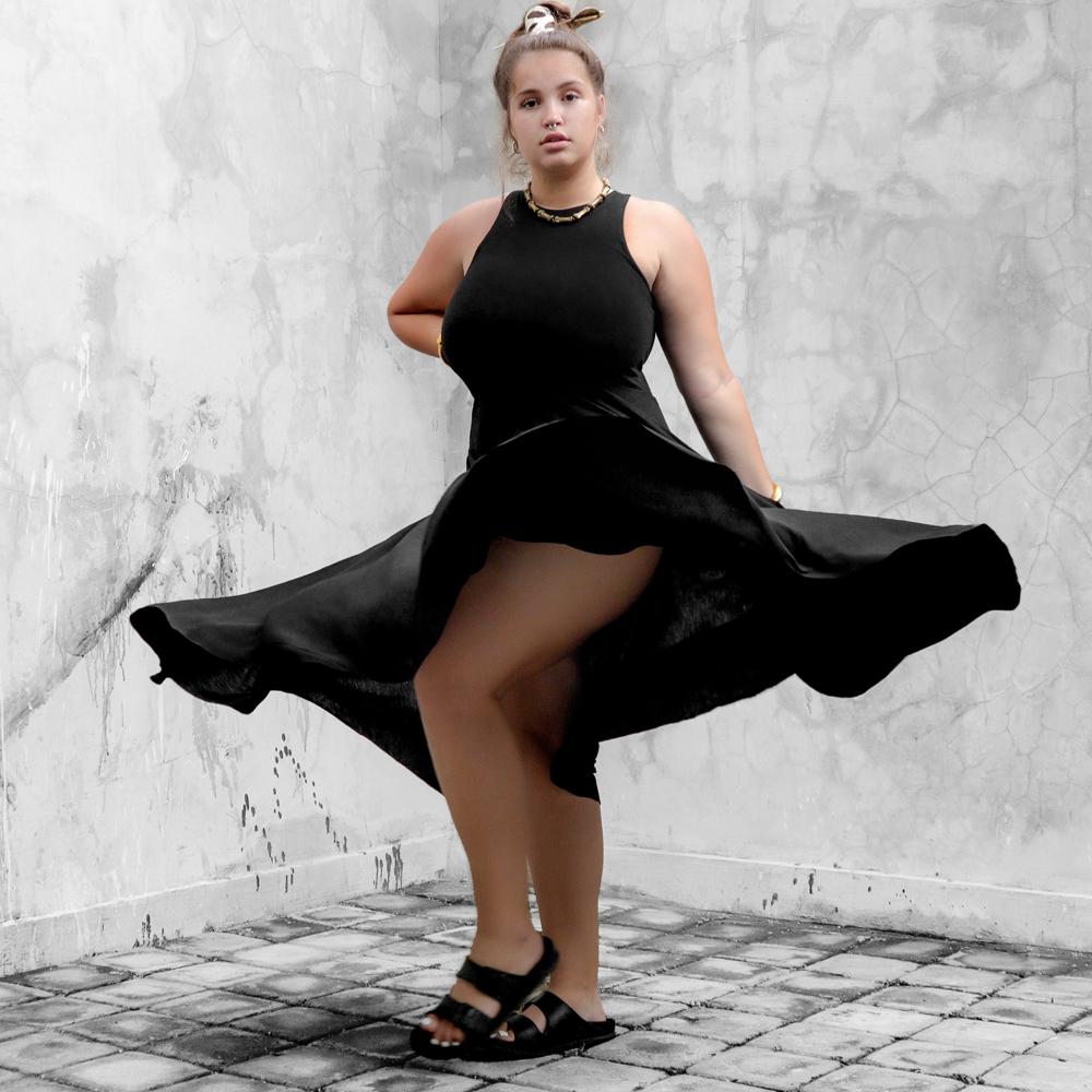 Black Bodice Dress Bamboo - eleven44