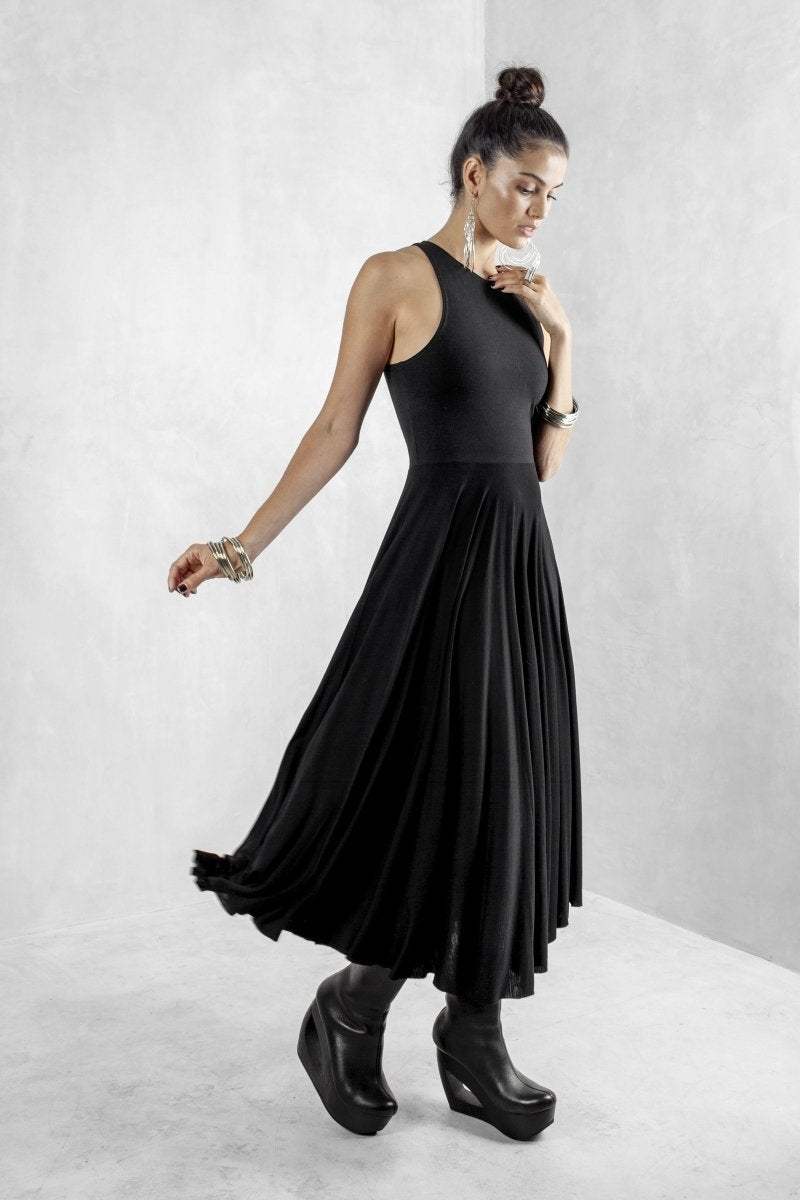Black Bodice Dress Bamboo - eleven44