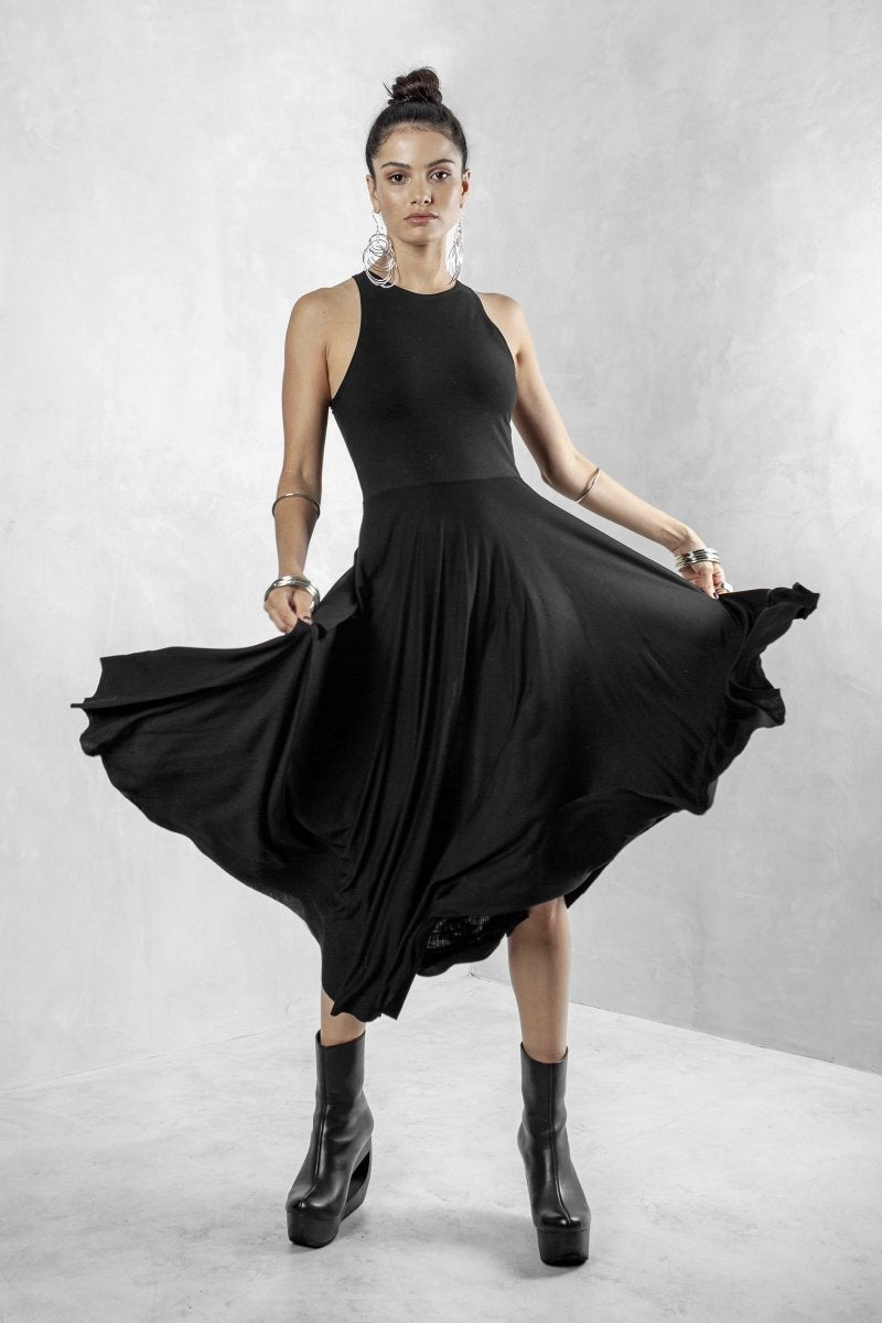 Black Bodice Dress Bamboo - eleven44