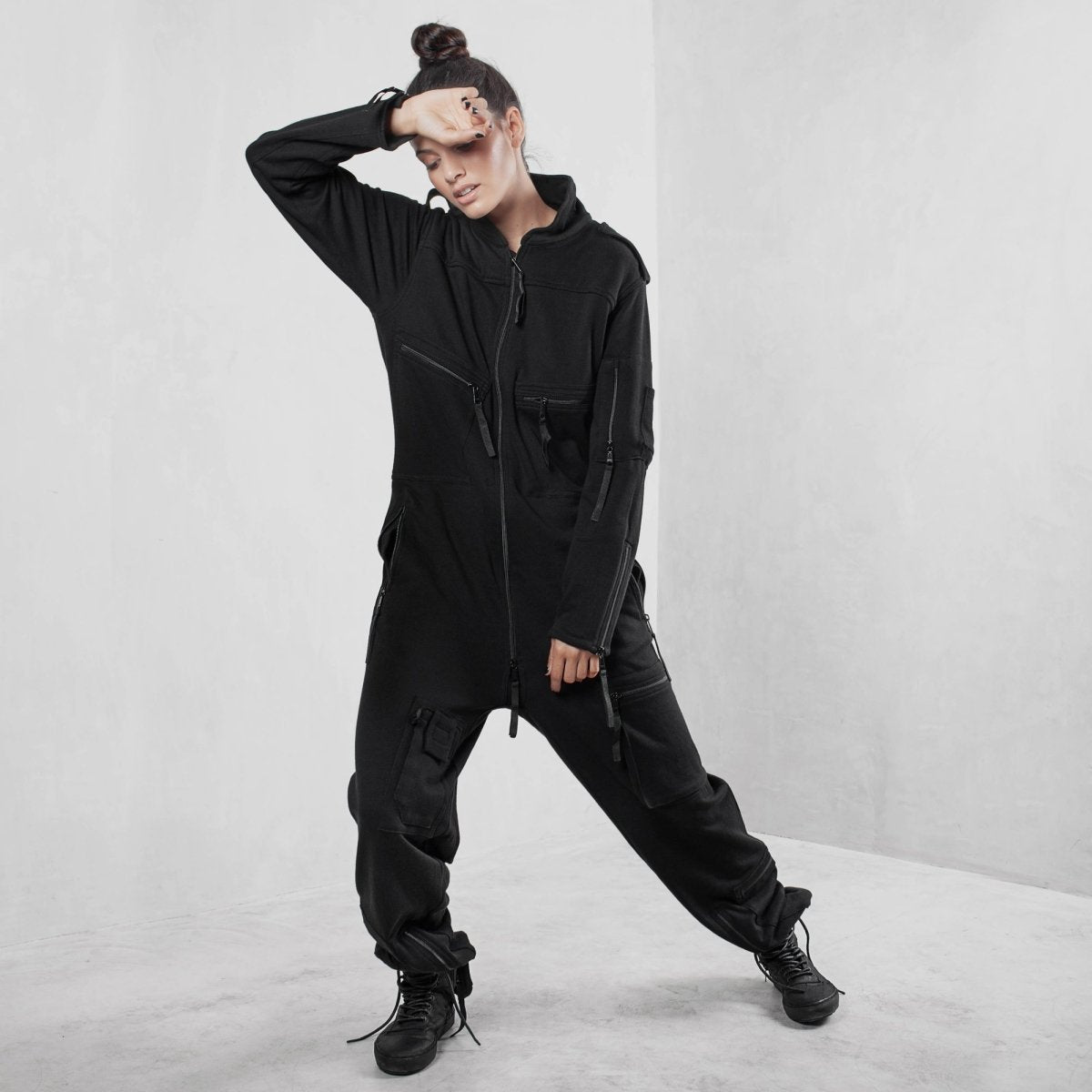 Black Coveralls Organic Cotton - eleven44