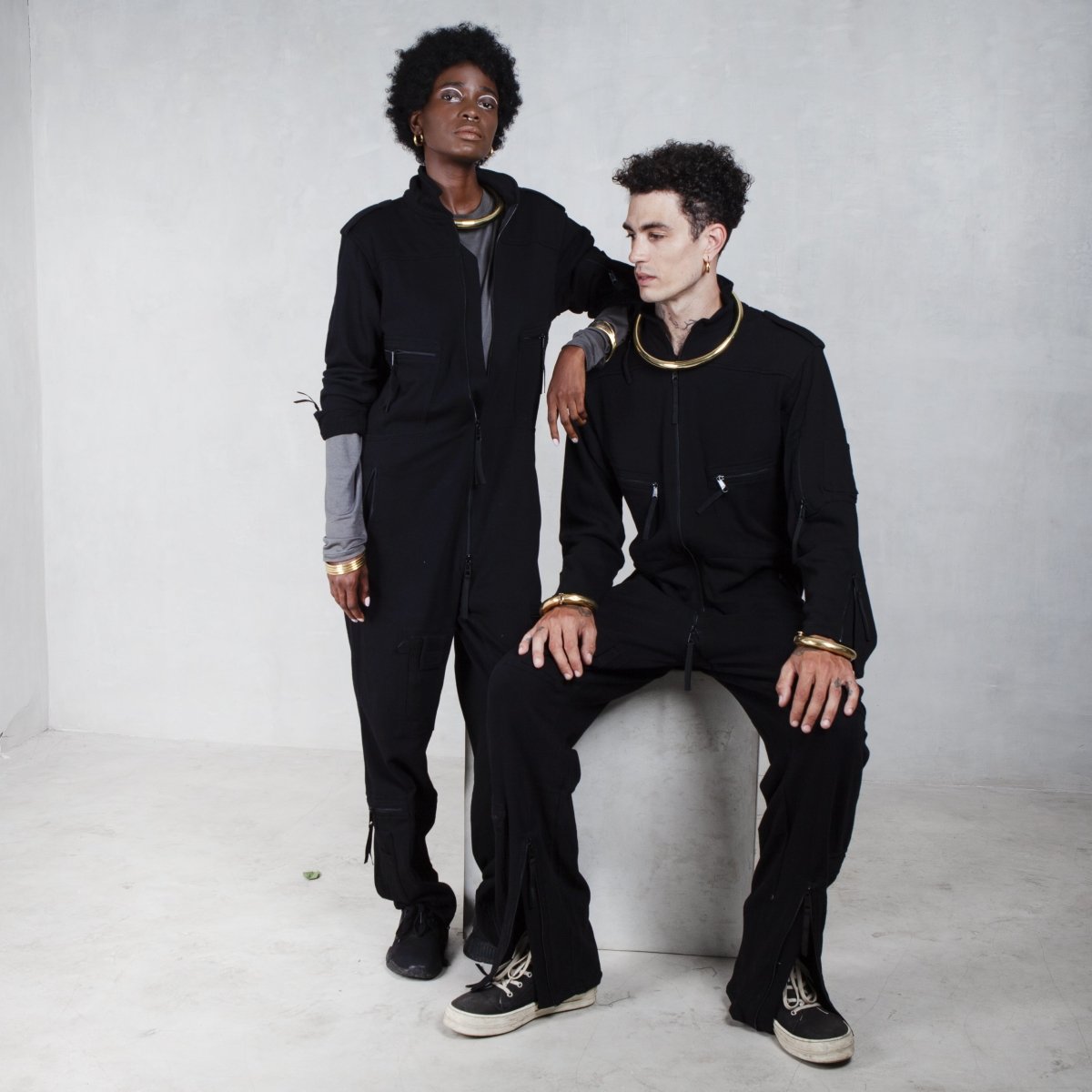 Black Coveralls Organic Cotton - eleven44