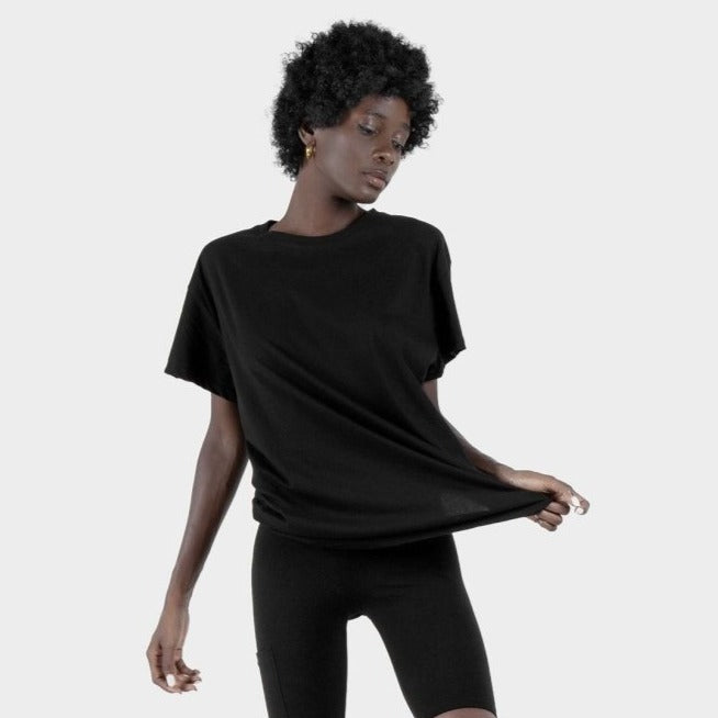 Black T-Shirt Organic Cotton - eleven44