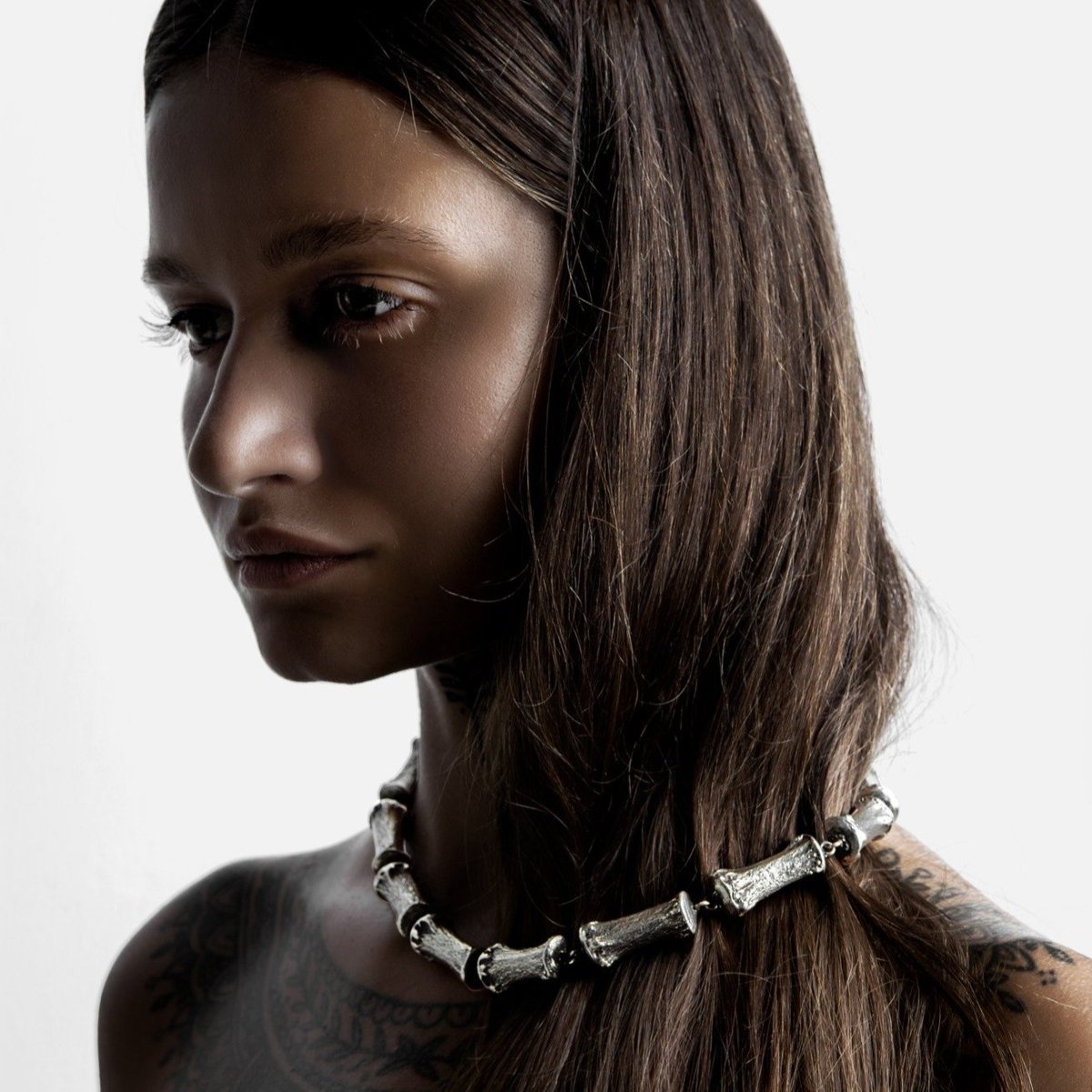 Bone Choker Silver - eleven44