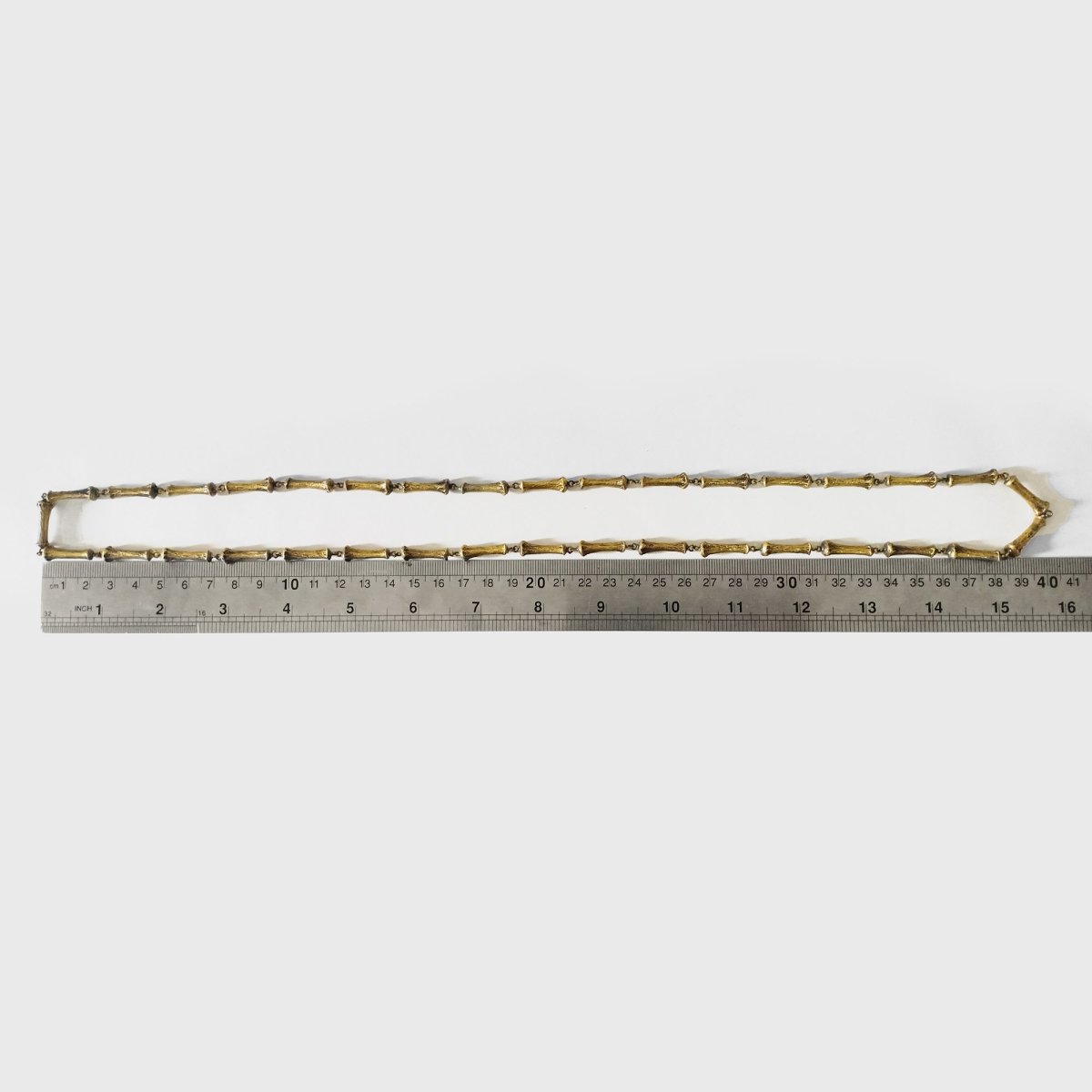 Bone Necklace Brass Medium - eleven44
