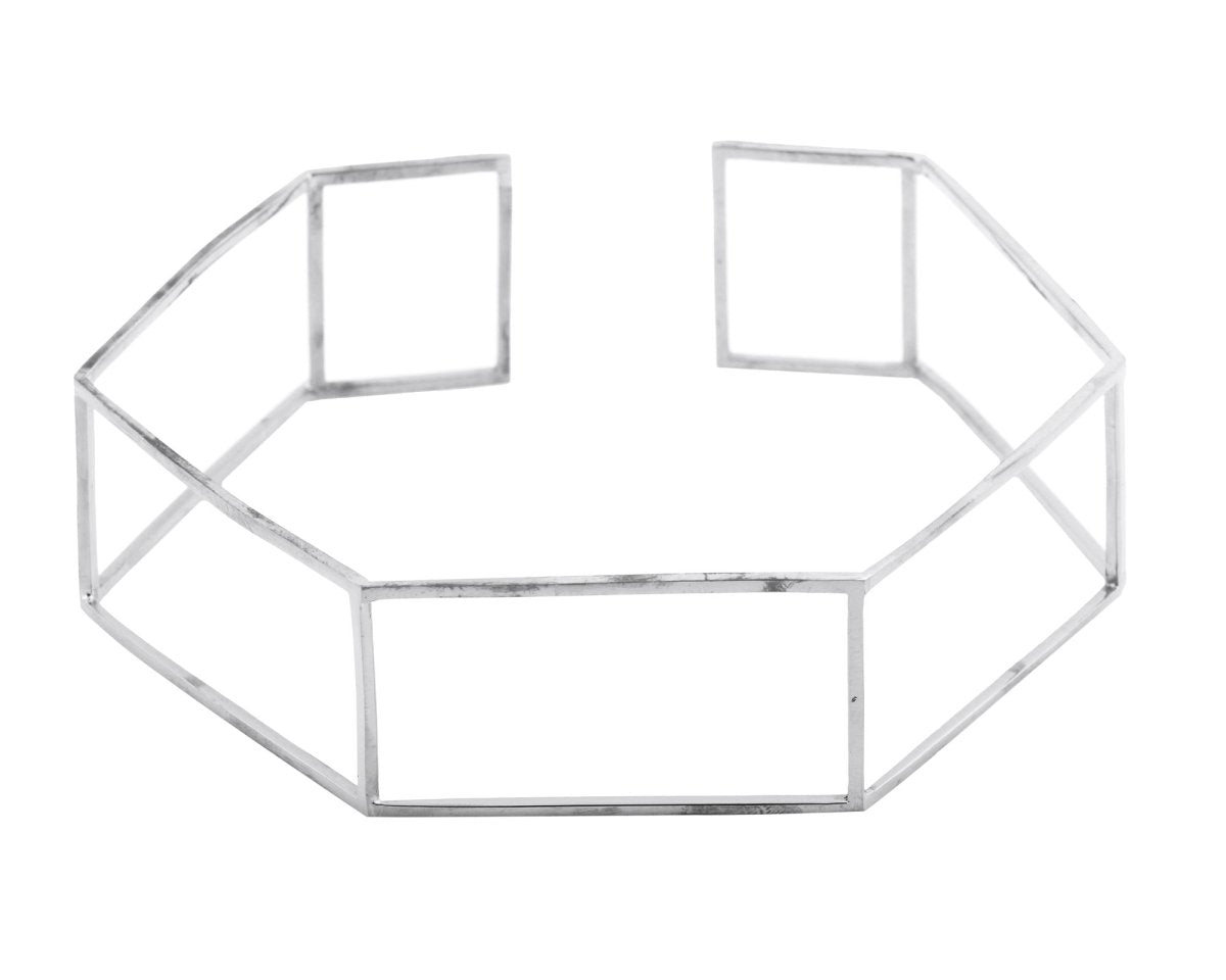 Cage Choker Silver - eleven44