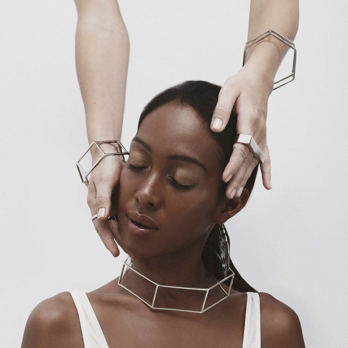 Cage Choker Silver - eleven44