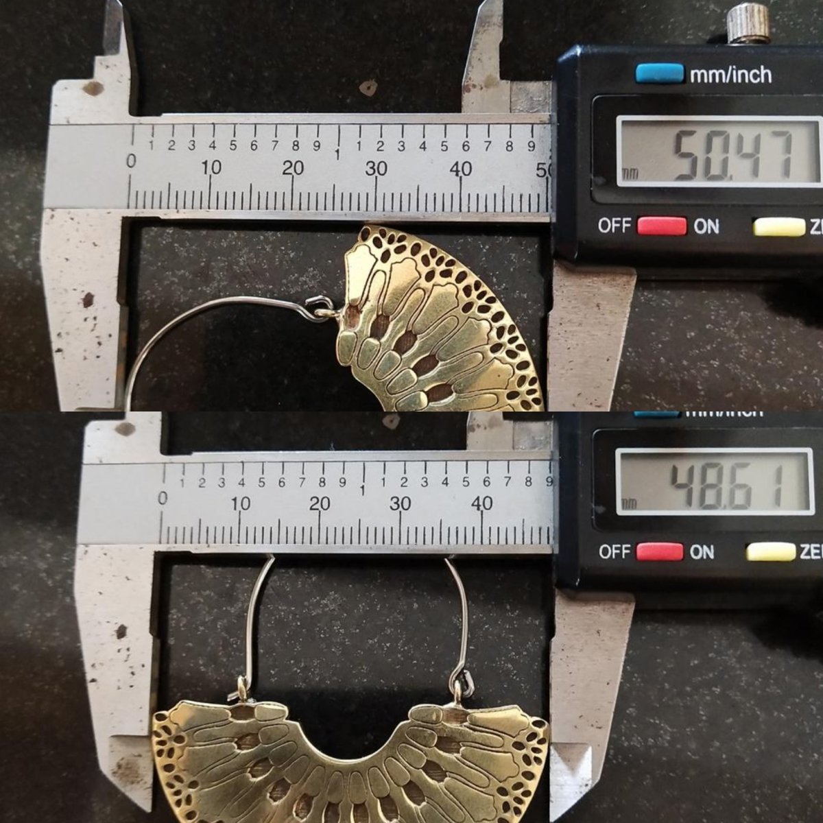 Cellular Hoops Brass - eleven44