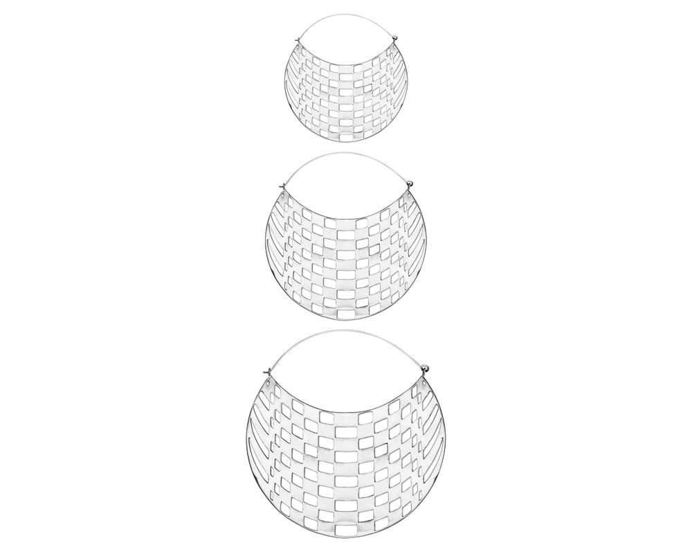 Checkers Hoops Silver - eleven44