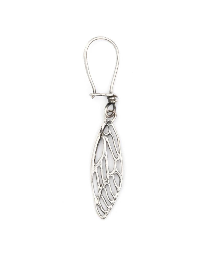 Cicada Wing Earrings Silver - eleven44