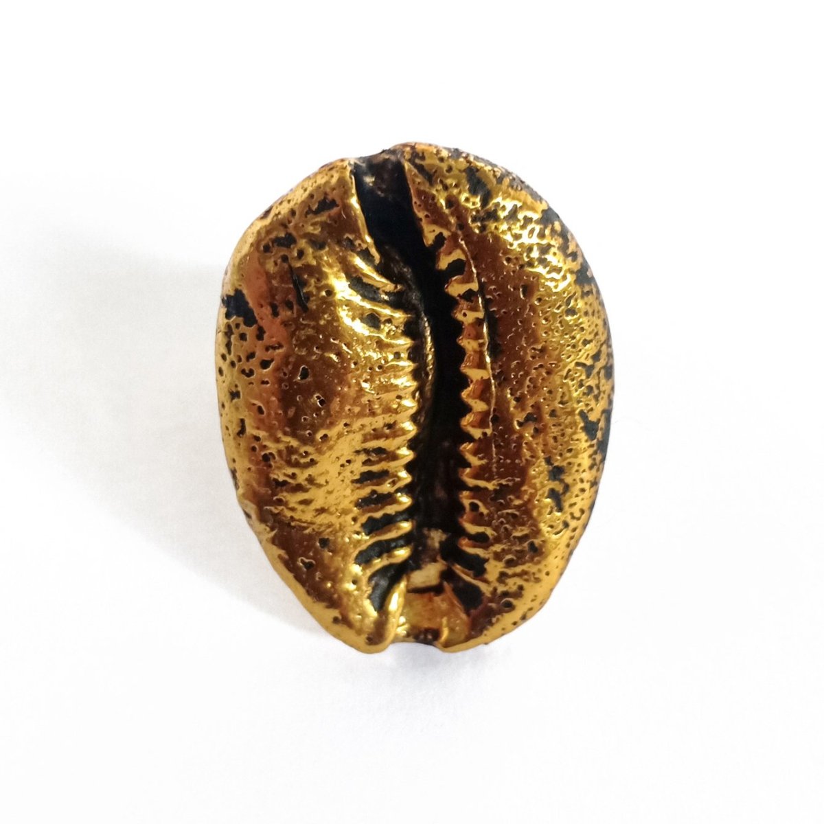 Cowrie Shell Ring Gold - eleven44