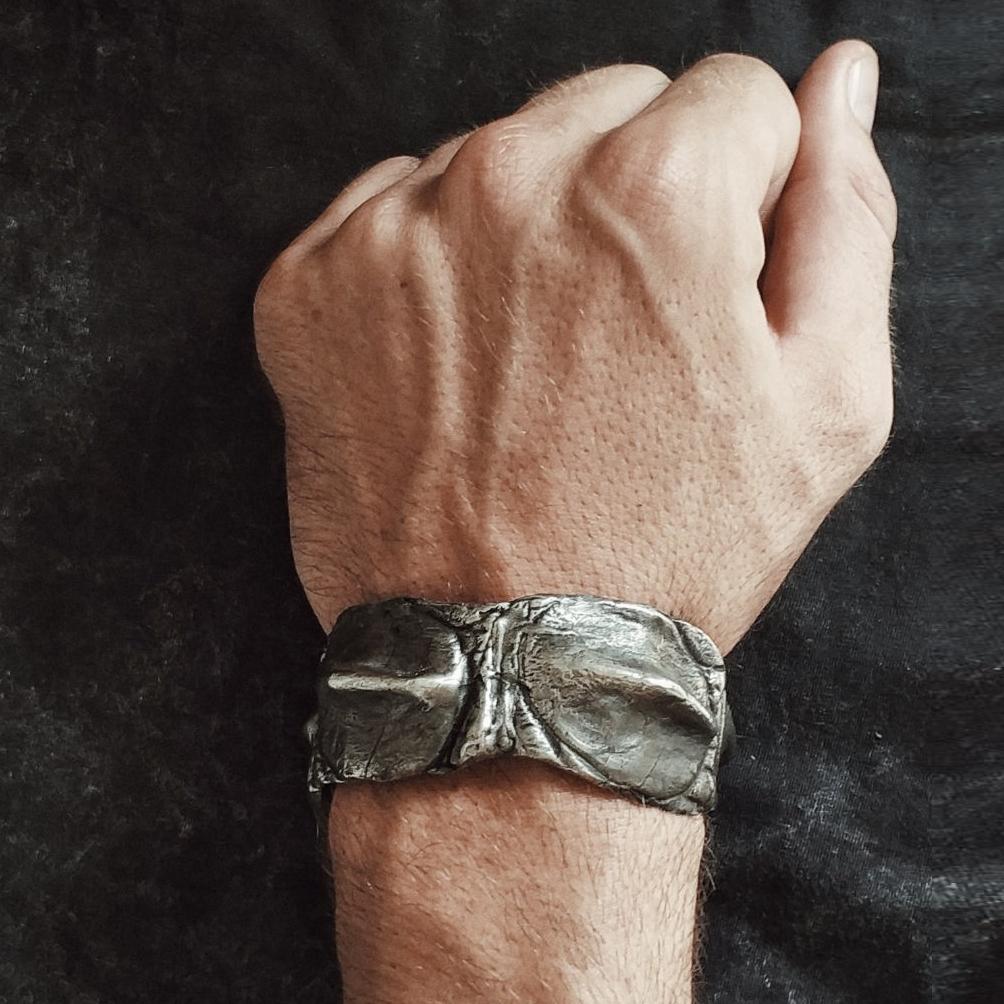 Croc Cuff Silver - eleven44