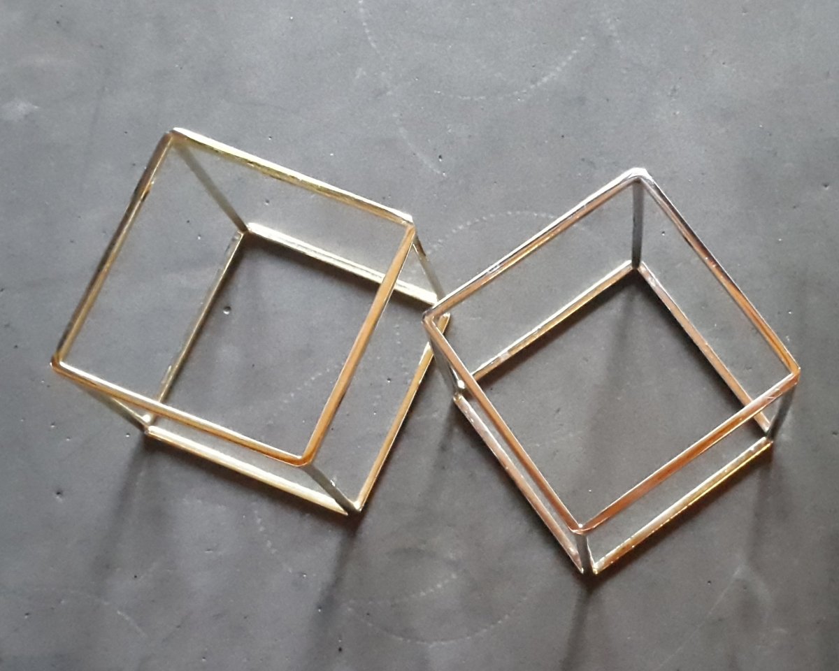 Cube Cuff Brass - eleven44