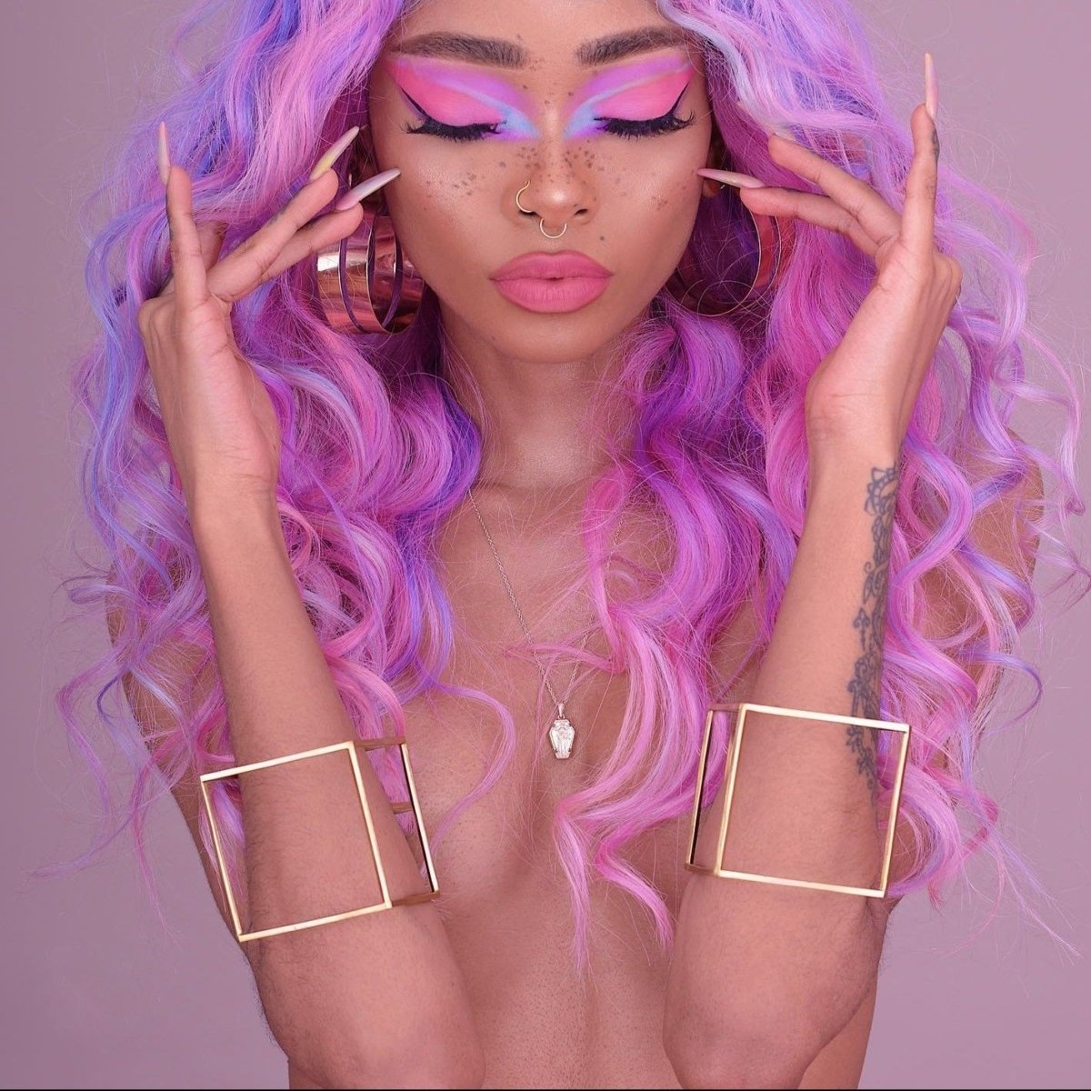 Cube Cuff Brass - eleven44