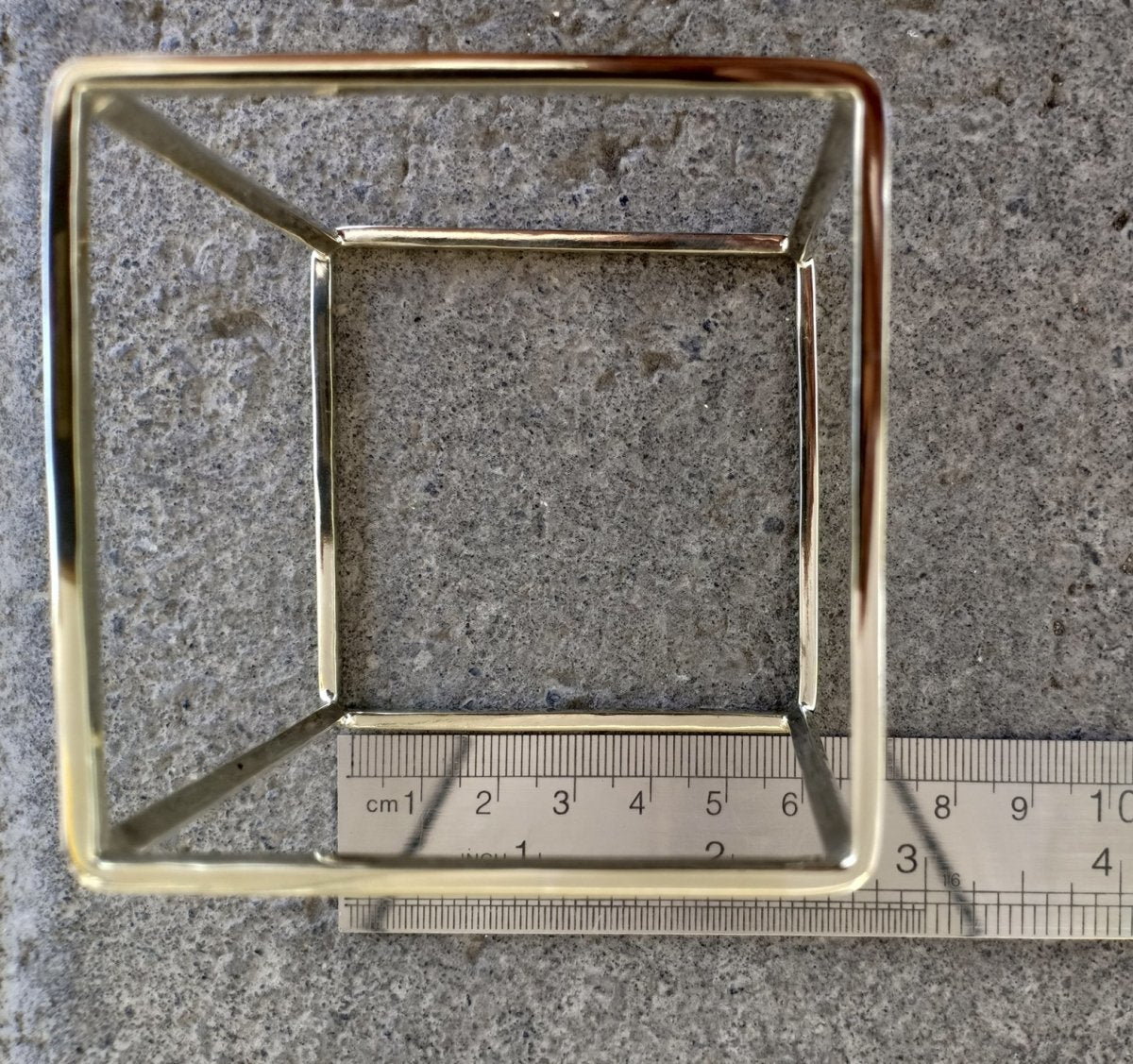 Cube Cuff Brass - eleven44