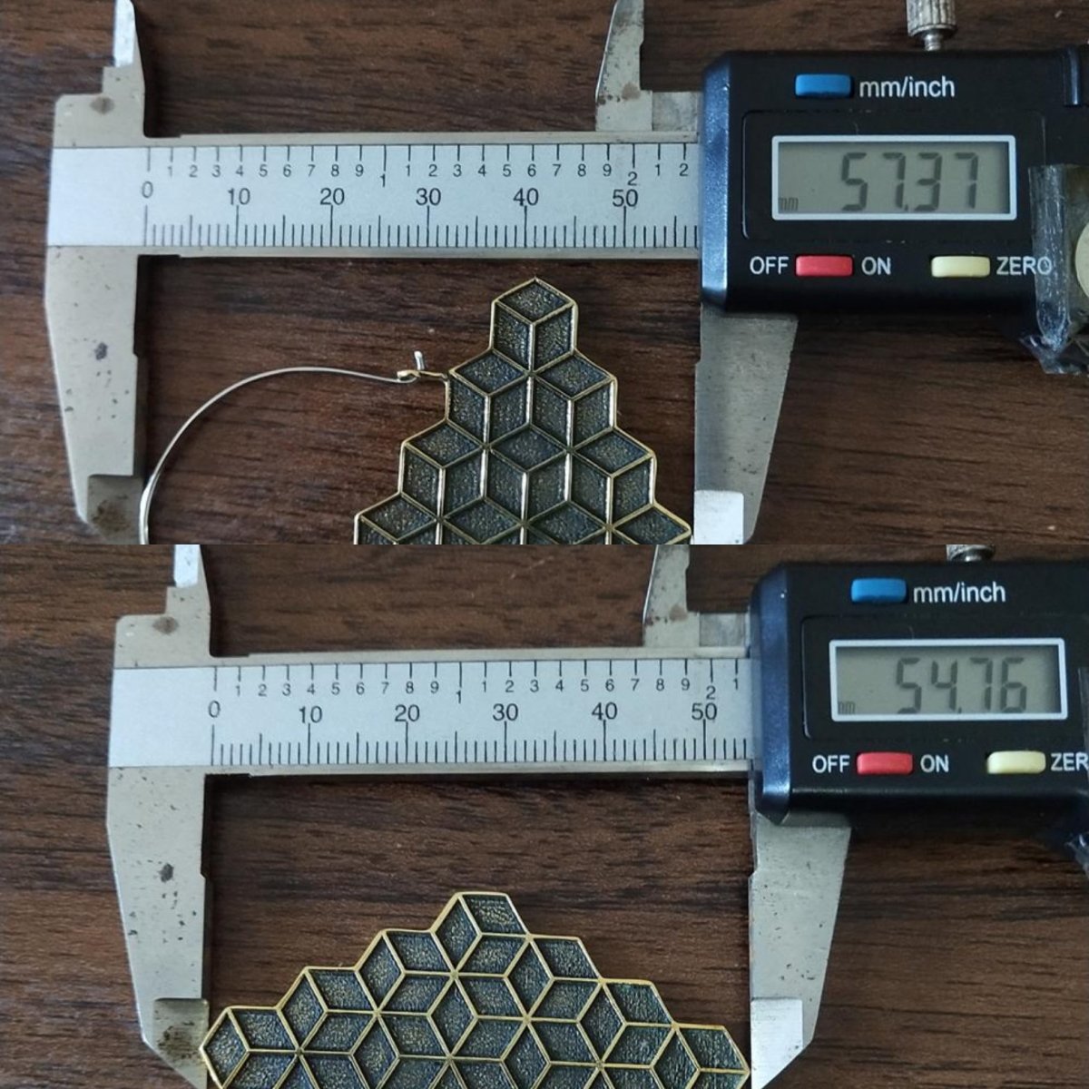 Cube Hoops Brass - eleven44