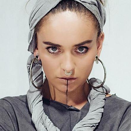 Gauged Hammered Hoops Silver - eleven44