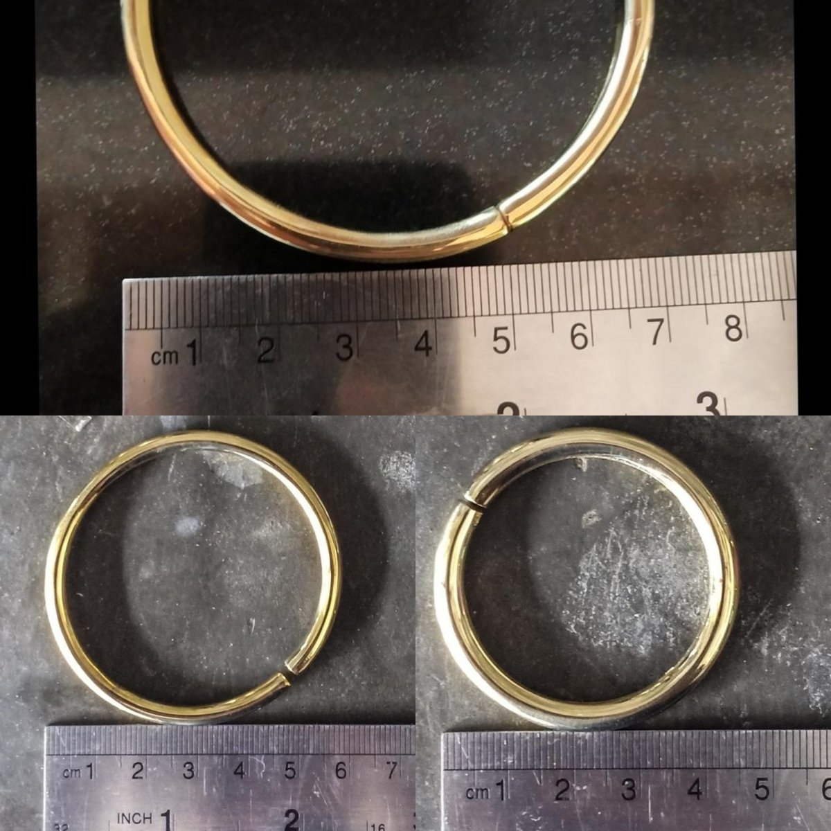 Gauged Hoops Brass - eleven44