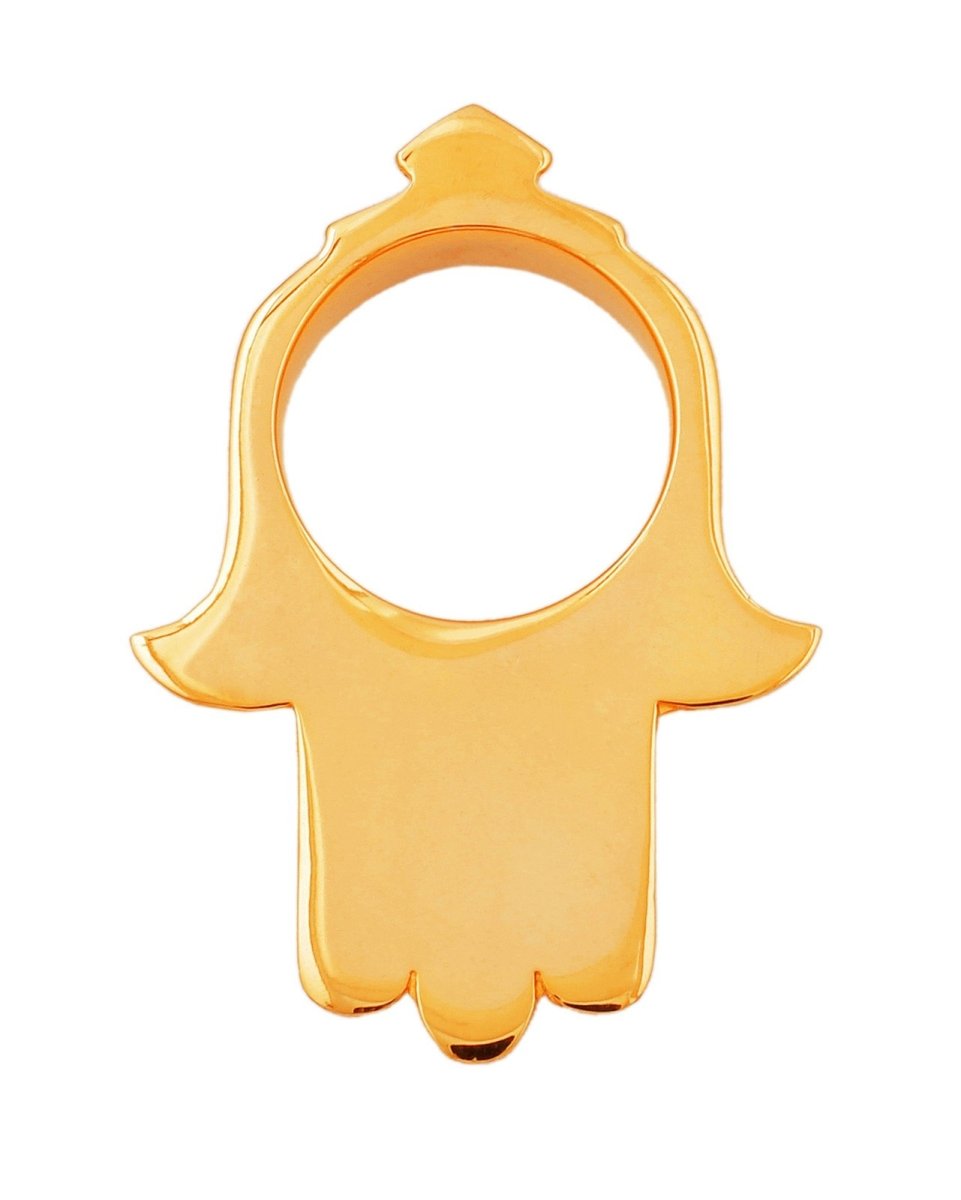 Hamsa Tunnels 22K Gold Plated - eleven44