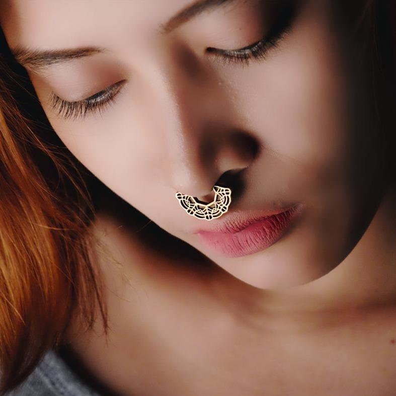 Lace Septum Gold - eleven44