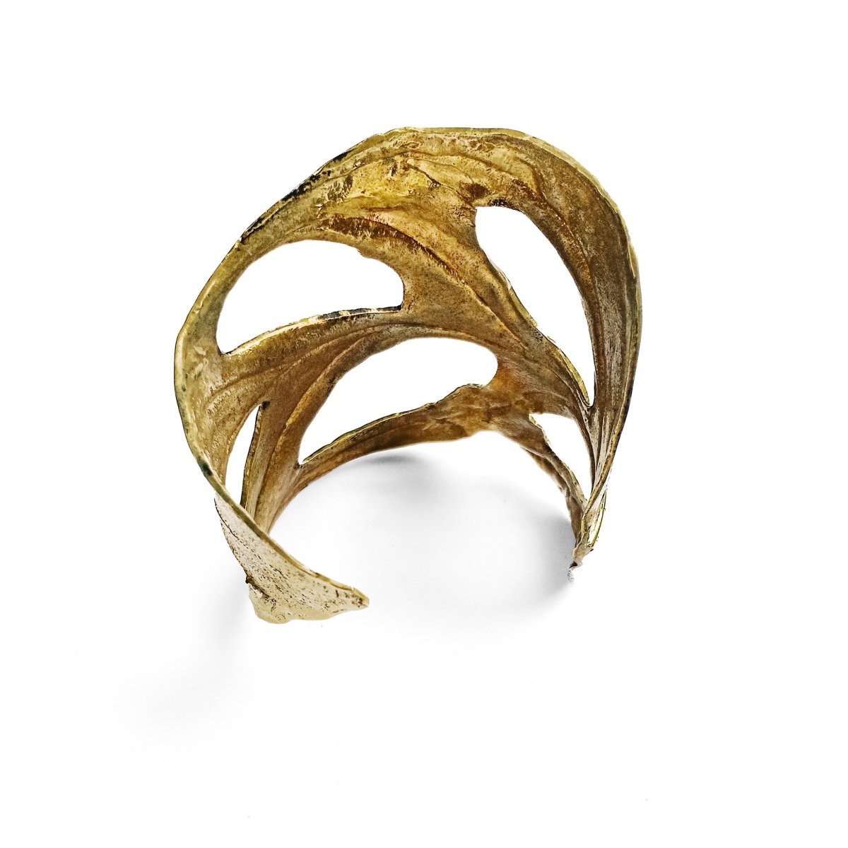 Leaf Cuff Brass - eleven44