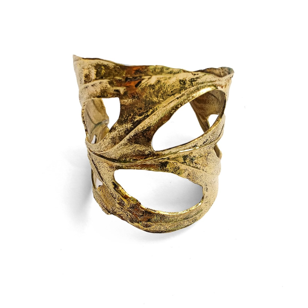 Leaf Cuff Brass - eleven44