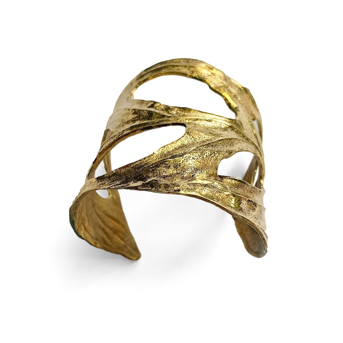 Leaf Cuff Brass - eleven44