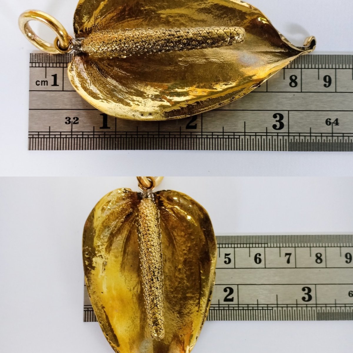 Lily Pendant Brass Chain - eleven44