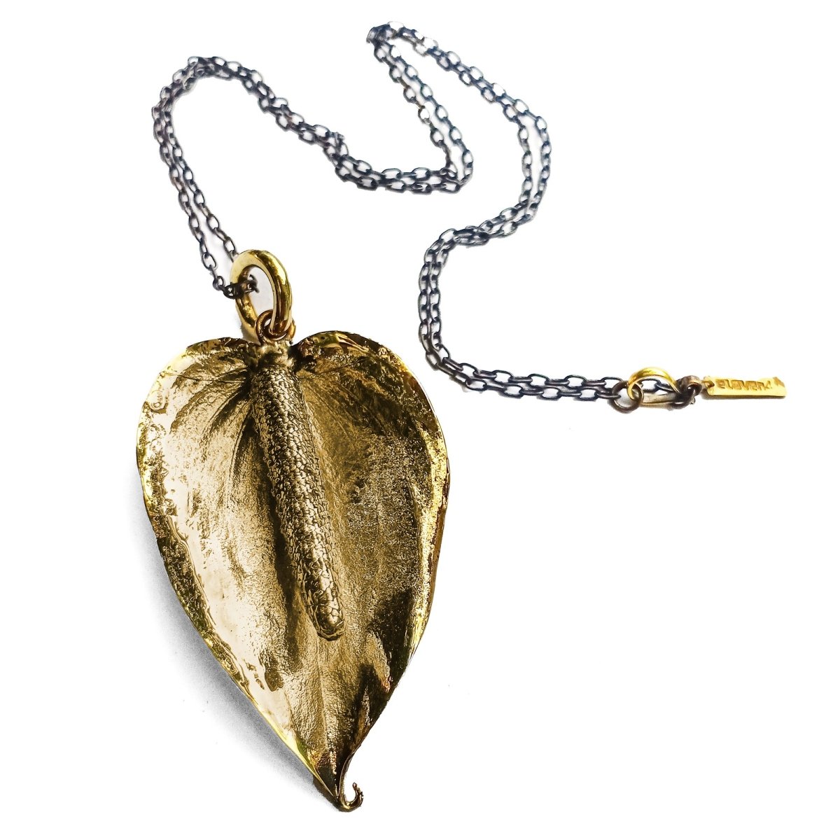 Lily Pendant Brass Chain - eleven44