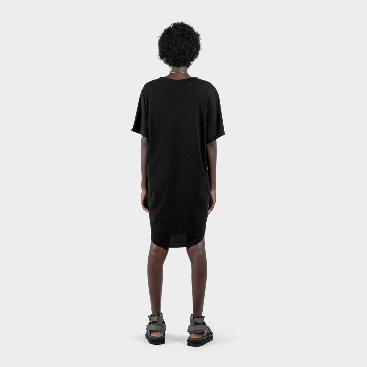 Long Tshirt Organic Cotton Black - eleven44