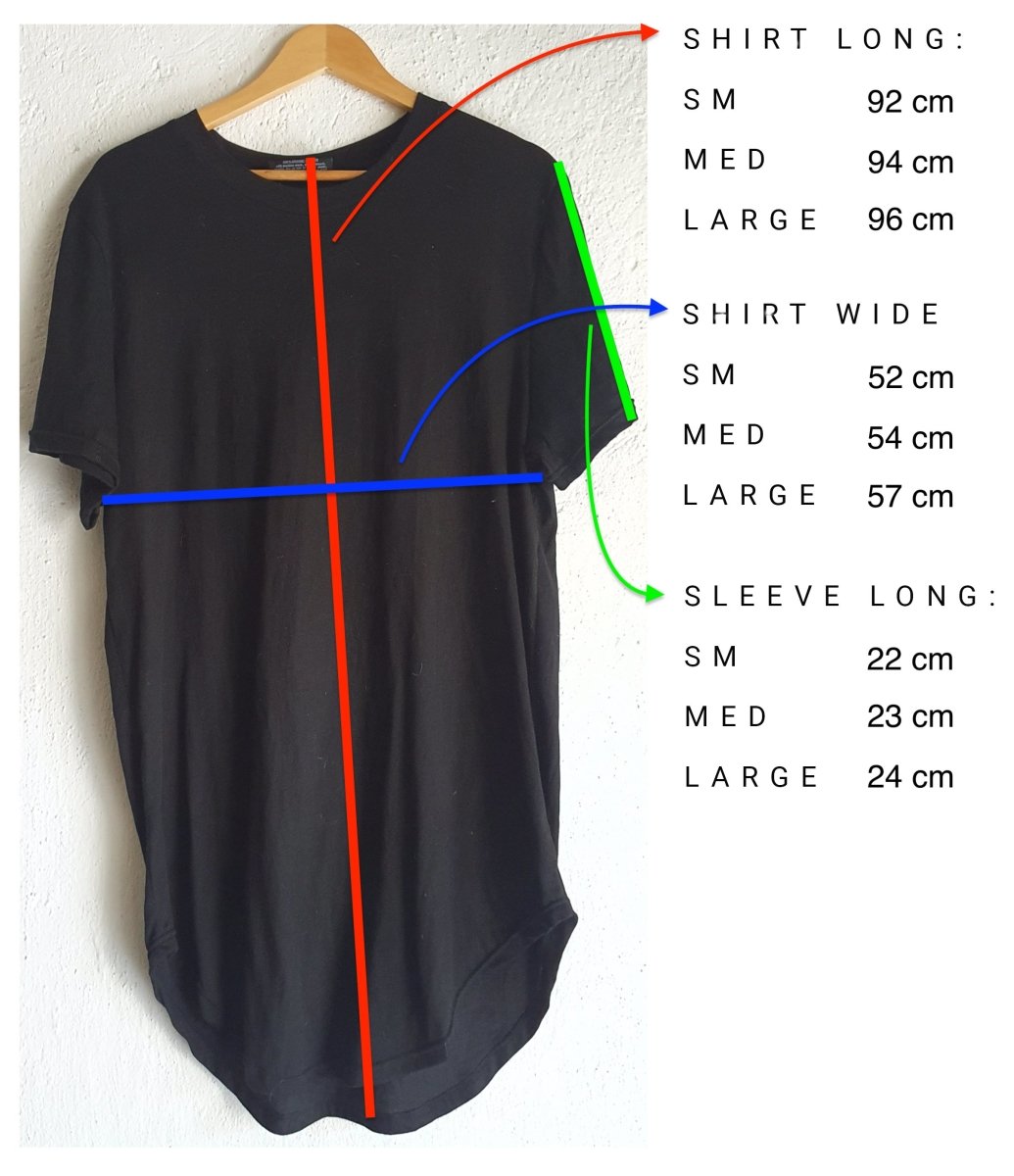 Long Tshirt Organic Cotton Black