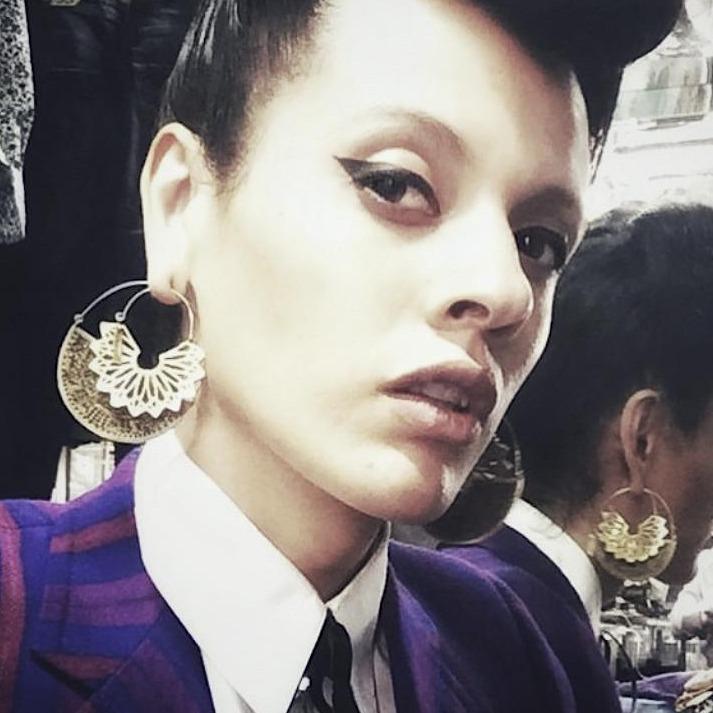 Mandala Hoop Earrings Brass - eleven44