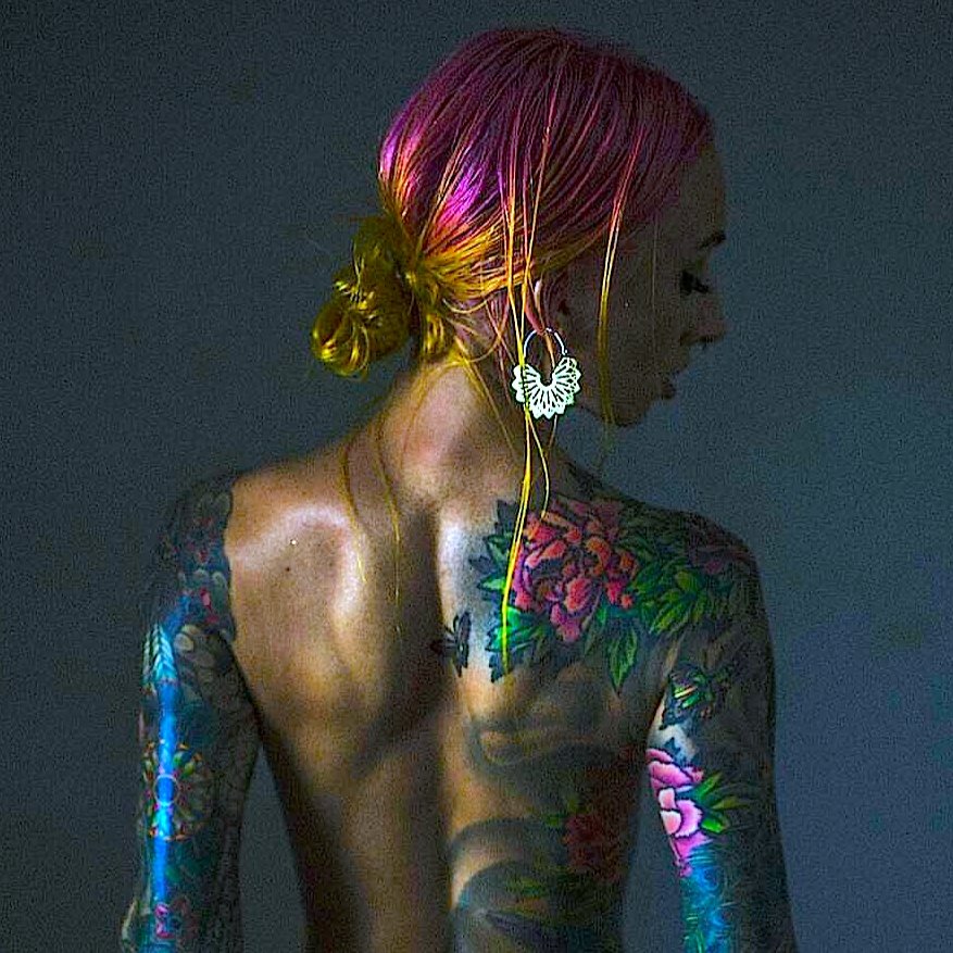 Mandala Hoop Earrings Silver - eleven44