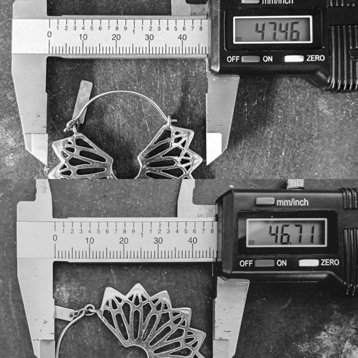 Mandala Hoop Earrings Silver - eleven44