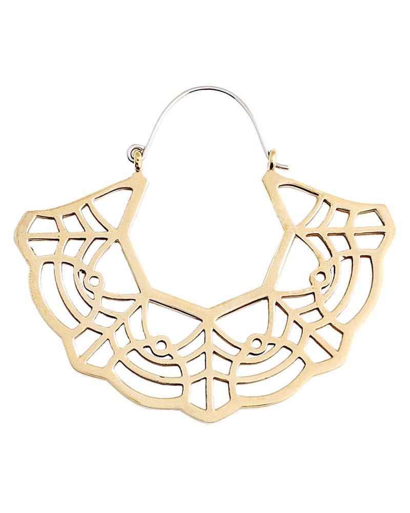 Marigold Hoops Brass - eleven44