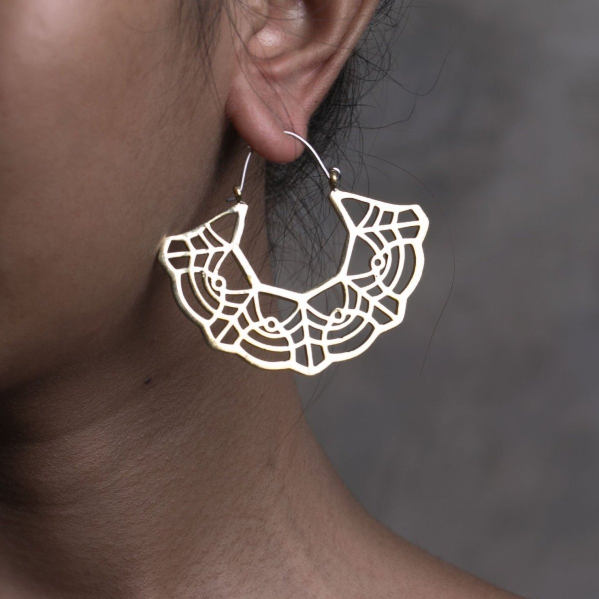 Marigold Hoops Brass - eleven44