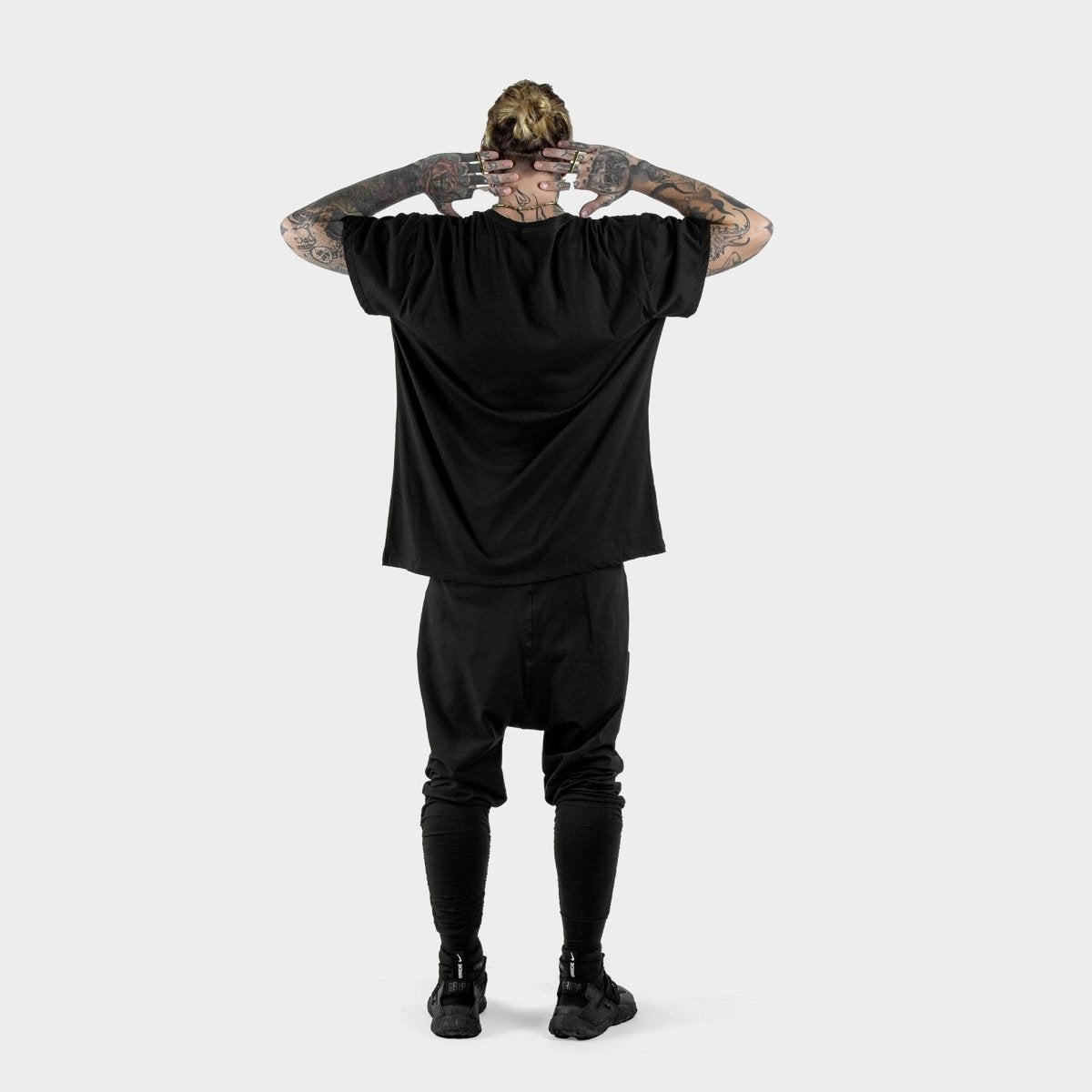 Mens Black T-Shirt Organic Cotton - eleven44