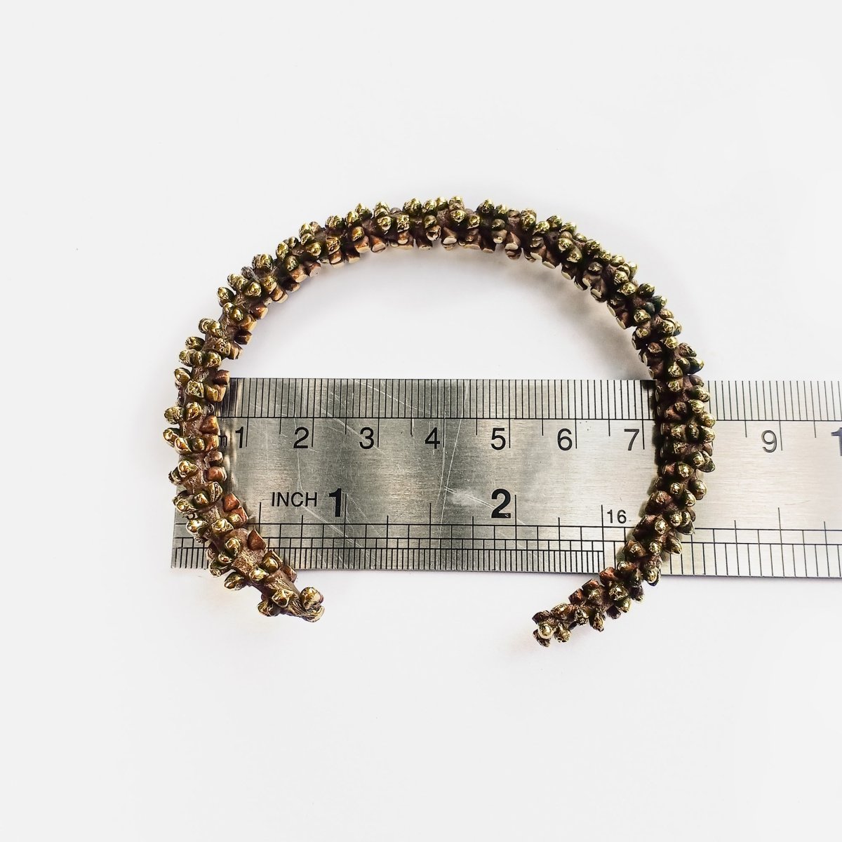 Palm Pod Cuff Brass - eleven44