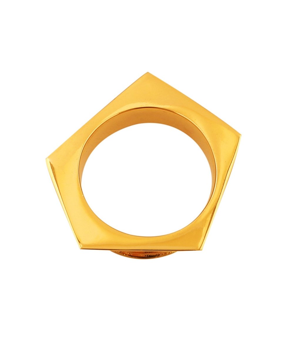 Pentagonal Tunnels 22K Gold Plated - eleven44