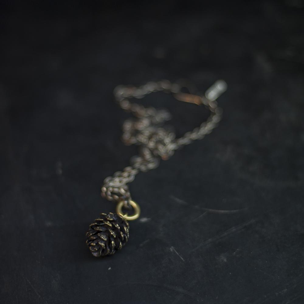 Pine Cone Pendant & Chain - eleven44