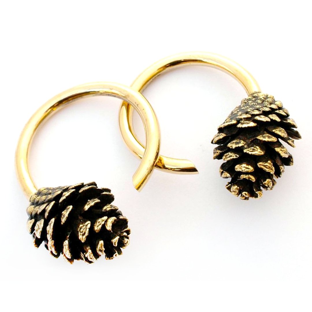 Pine Cone Weights Brass - eleven44