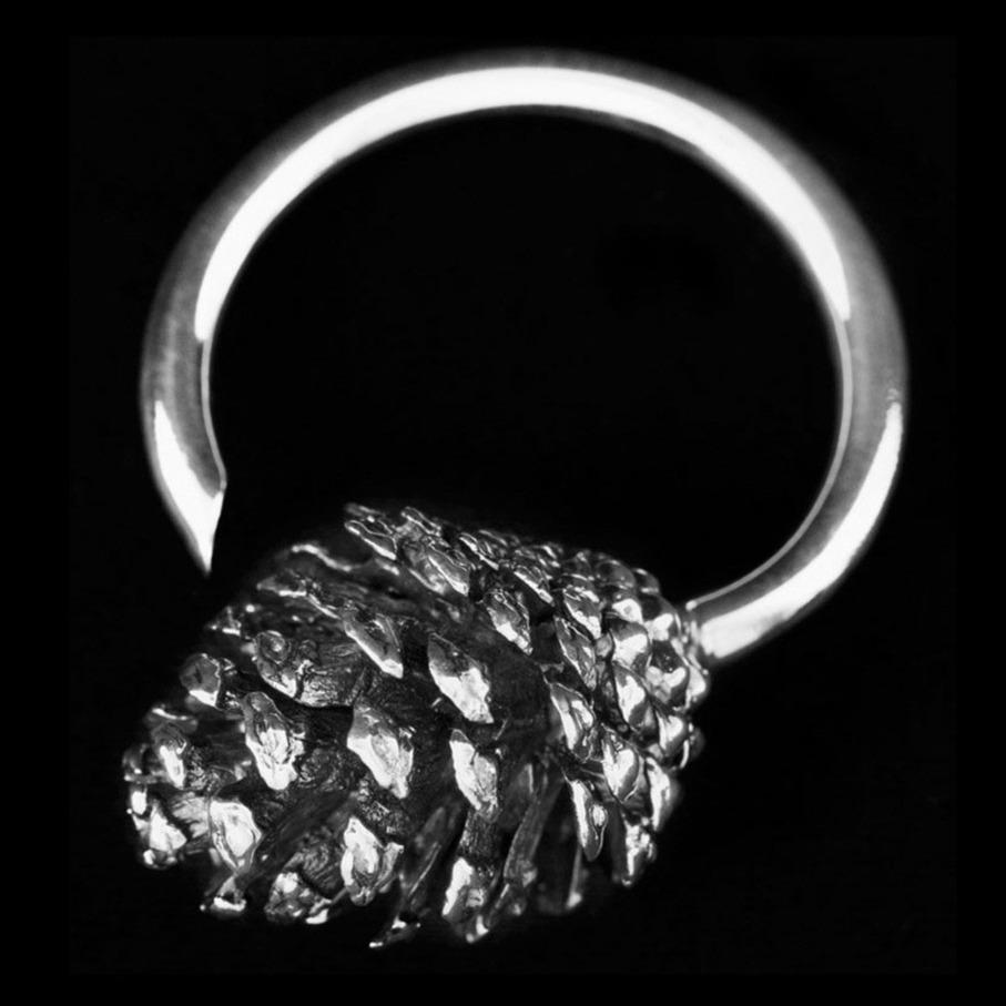 Pine Cone Weights Silver - eleven44