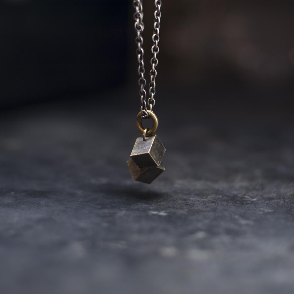 Pyrite Pendant Chain - eleven44