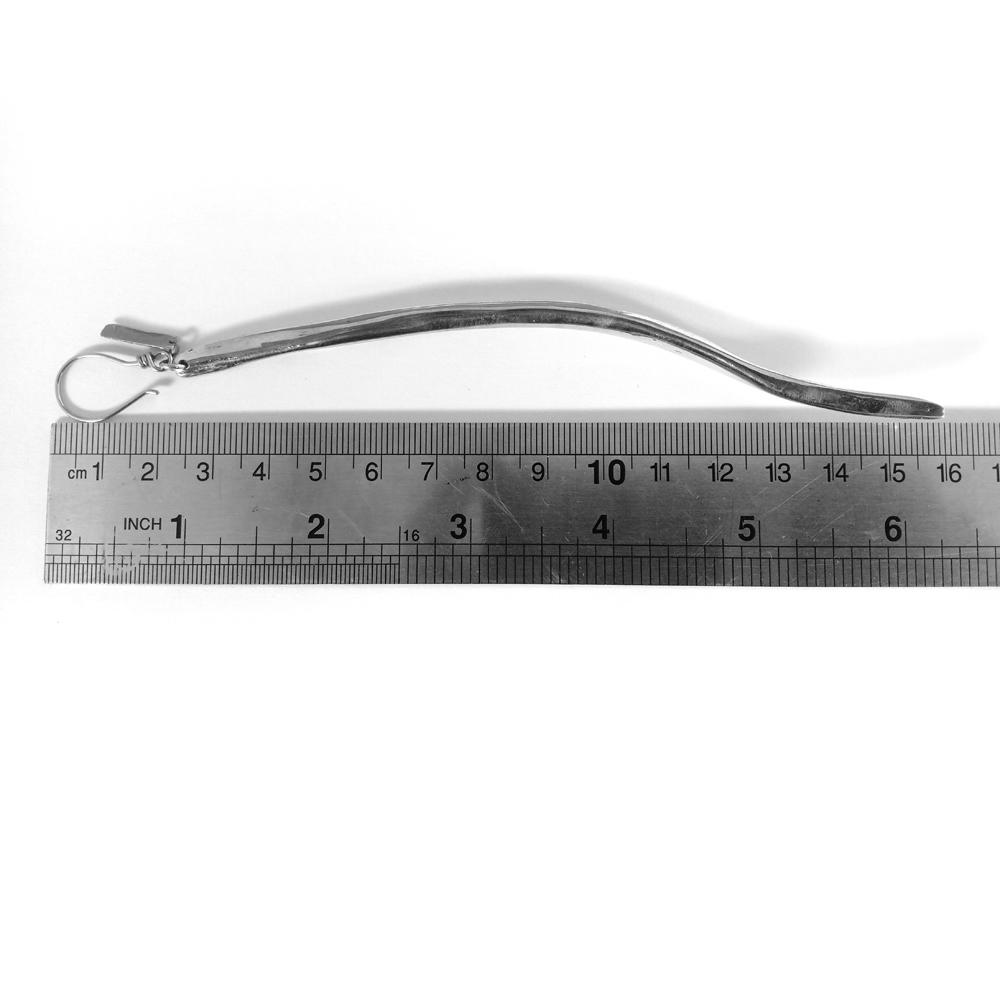 Rib Bone Earrings Silver - eleven44