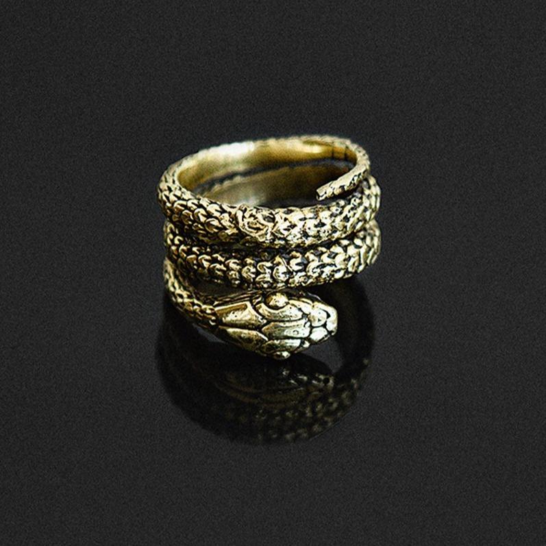 Snake Ring Gold - eleven44