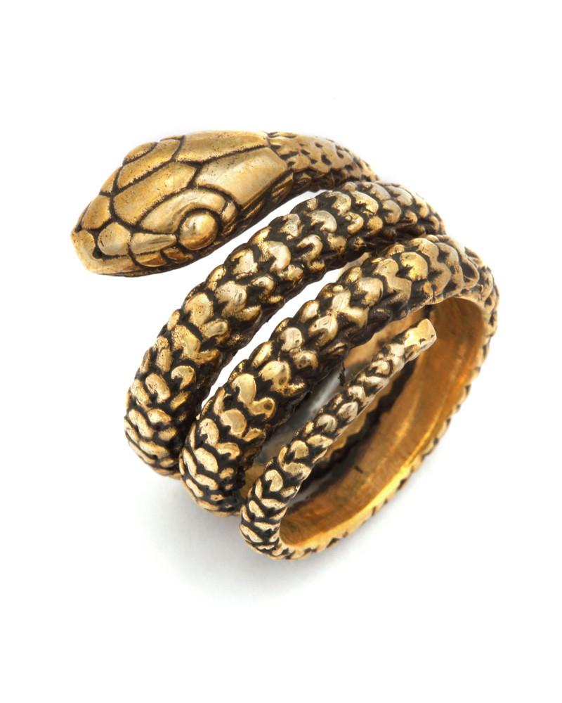 Snake Ring Gold - eleven44