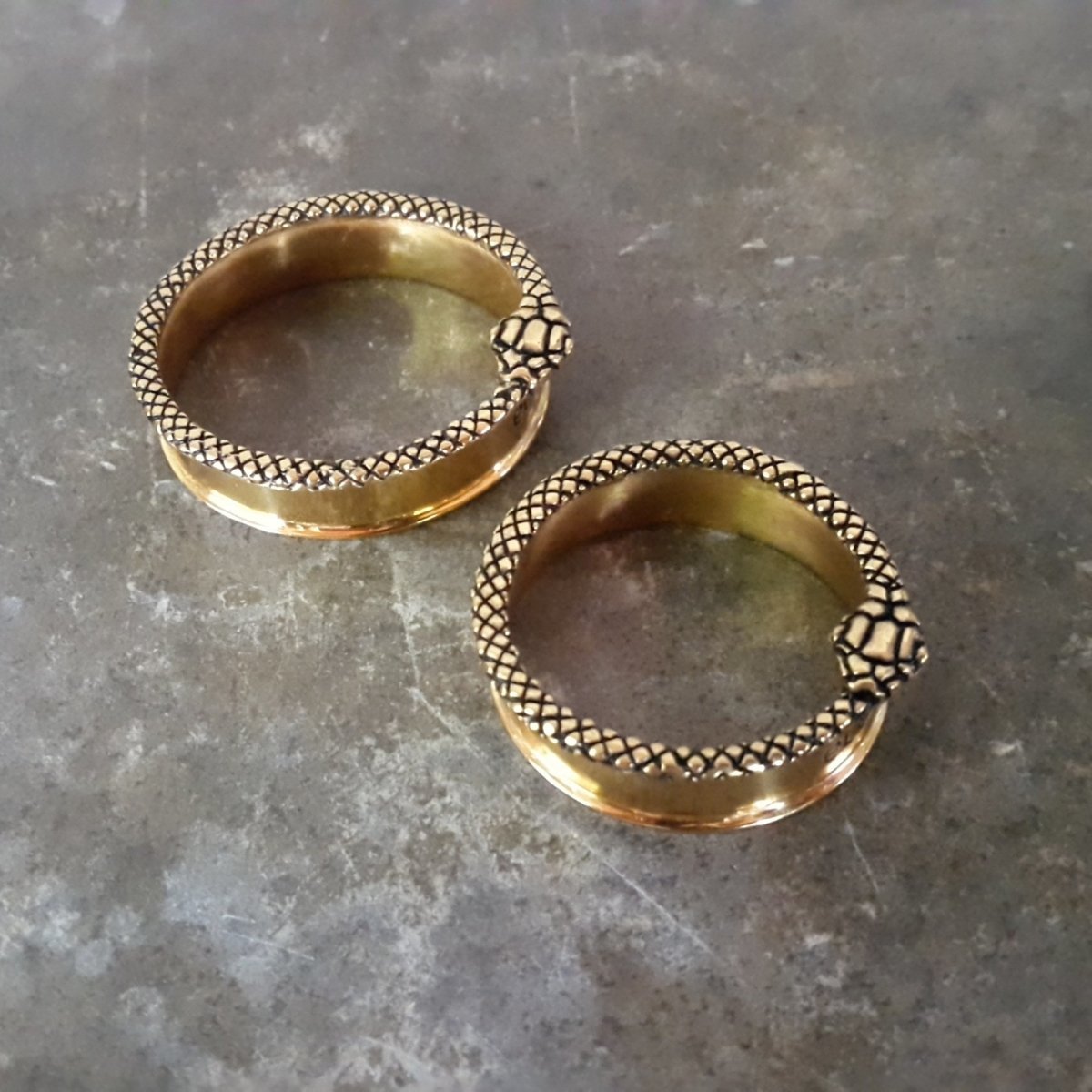 Snake Tunnels 22K Gold Plated - eleven44